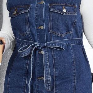 Stylish Blue Denim Women's vest